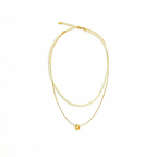 Korean Minimalist Small Rice Pearl Layered Necklace