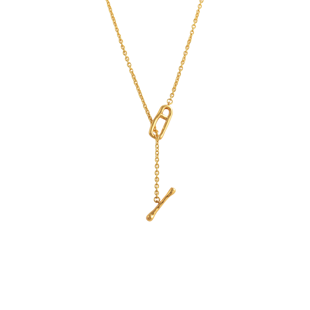 Minimalist Pig Nose OT Clasp Necklace