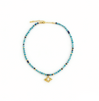 Retro Lapis Lazuli Beaded Necklace