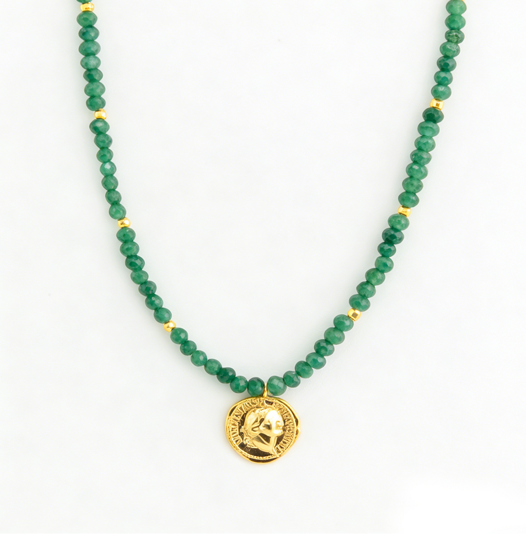 Retro Colorful Stone Beaded Necklace