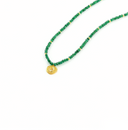 Retro Colorful Stone Beaded Necklace