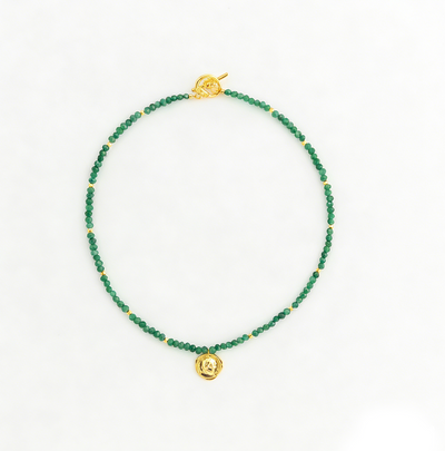 Retro Colorful Stone Beaded Necklace