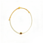 Pull-Adjustable French Vintage Square Pearl Necklace