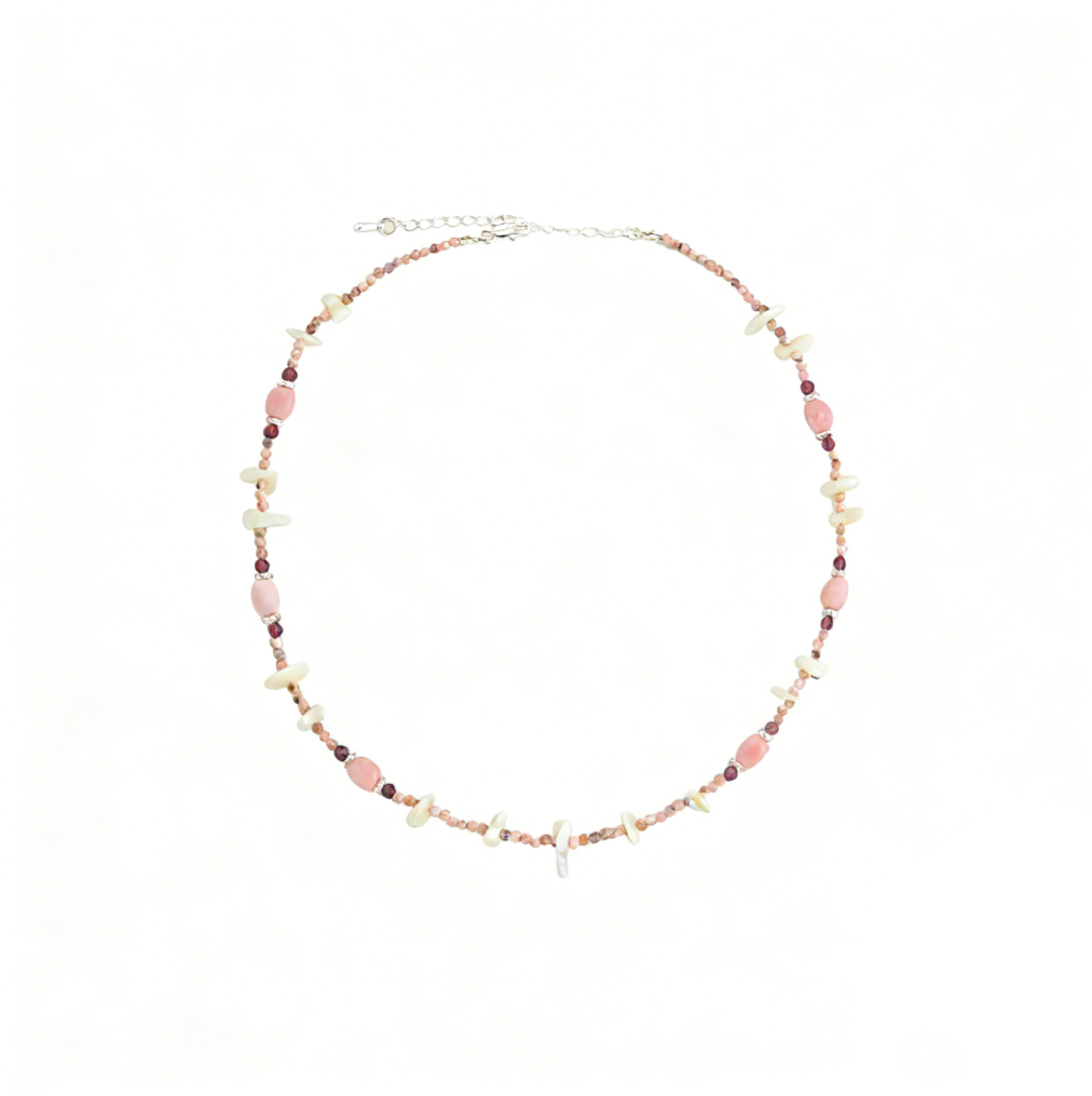 Natural Crystal & Irregular Agate Beaded Necklace