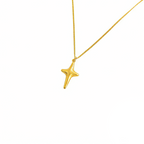 Chic Minimalist 3D Cross Star Pendant Adjustable Necklace