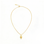 Chic Minimalist 3D Cross Star Pendant Adjustable Necklace