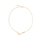 Irregular Pleated Pendant Necklace