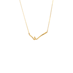 Irregular Pleated Pendant Necklace