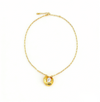 Fashionable Sweet Cool Metal Heart Pearl Pendant Necklace