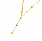 Trendy Metal Pig Nose & Heart Spliced Y-Necklace