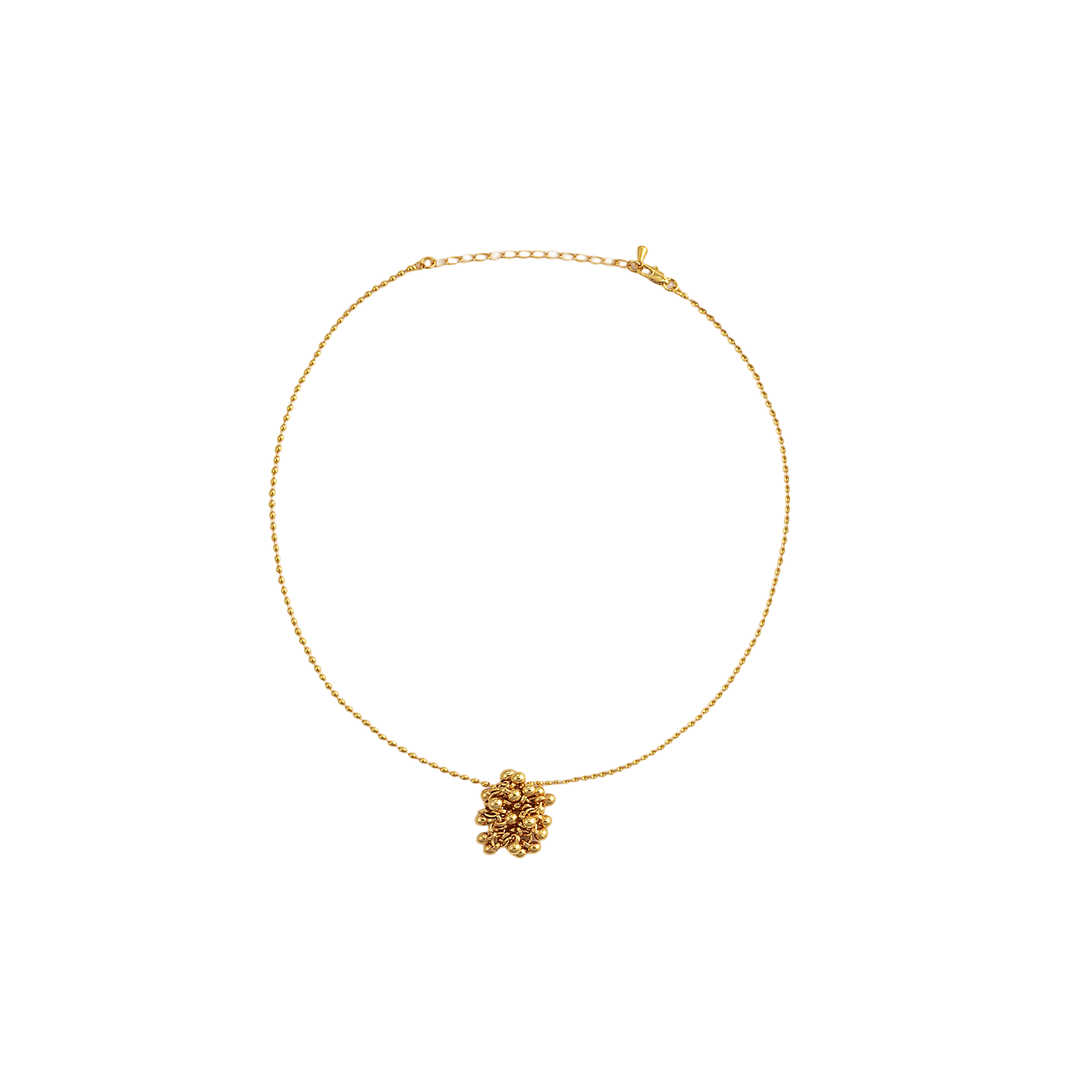 Tiger Eye Double-Layer Grape Cluster Necklace