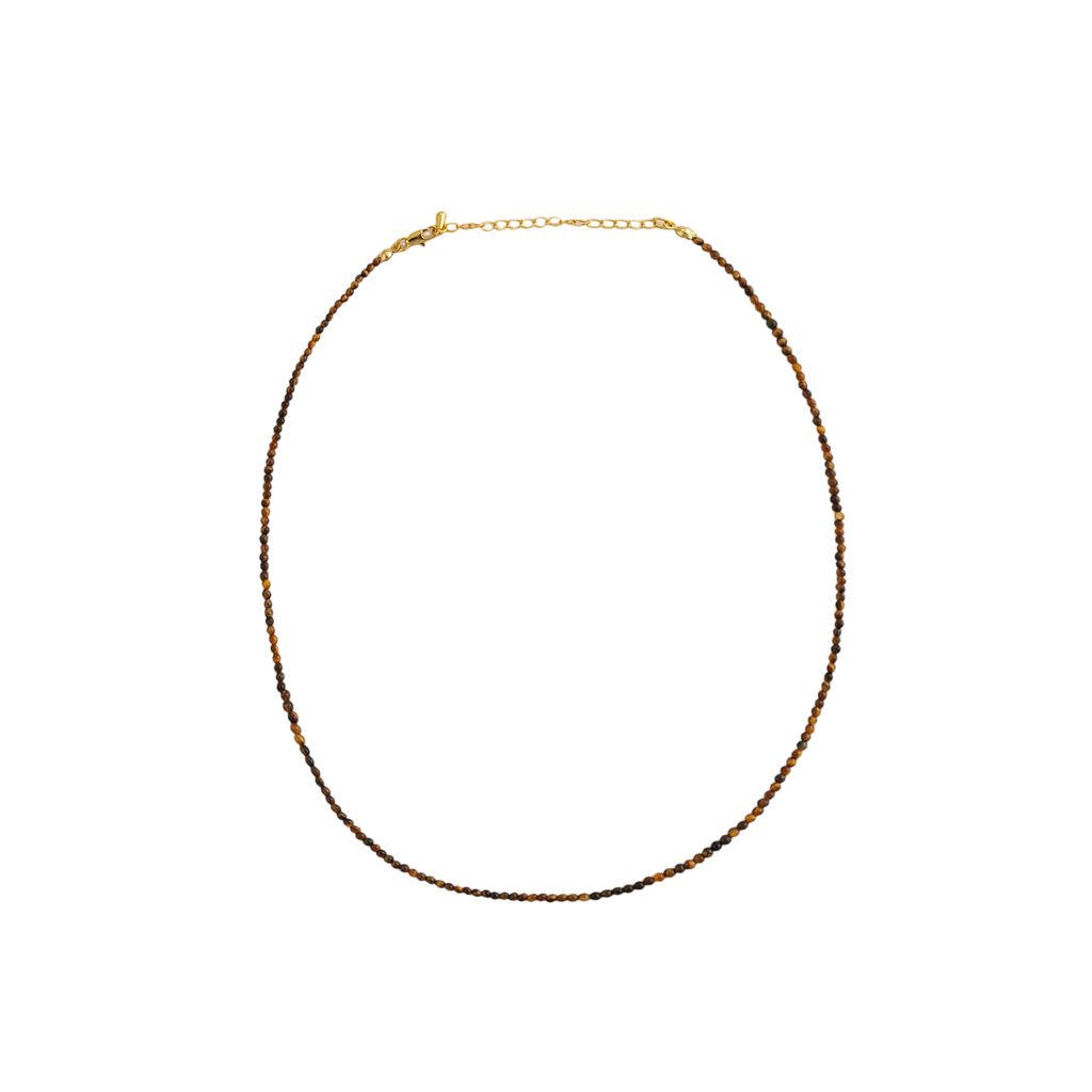 Tiger Eye Double-Layer Grape Cluster Necklace