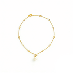 Edgy Statement Shell Pearl Metal Pig Nose Necklace