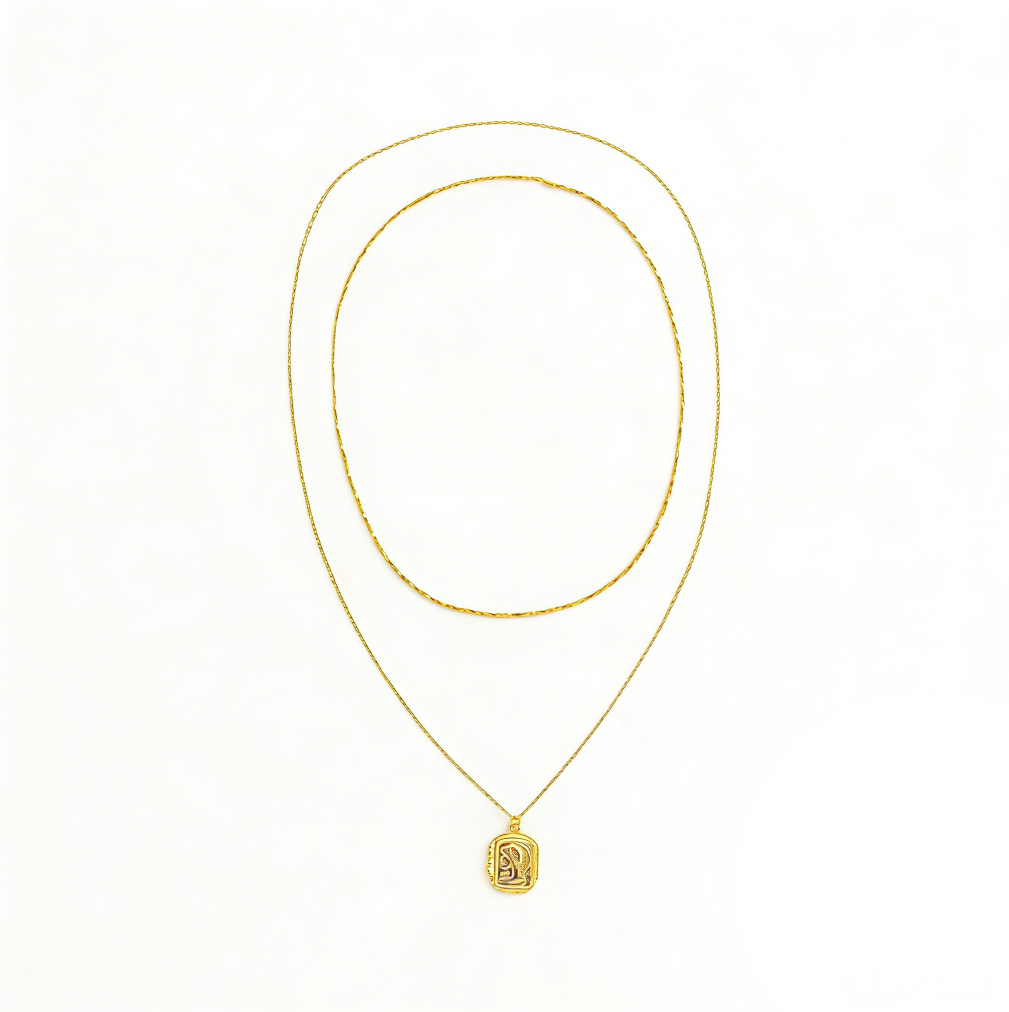 Square Double-Layer Sweater Chain