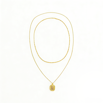 Square Double-Layer Sweater Chain