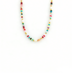 Versatile Colorful Agate Natural Stone Beaded Pearl Necklace