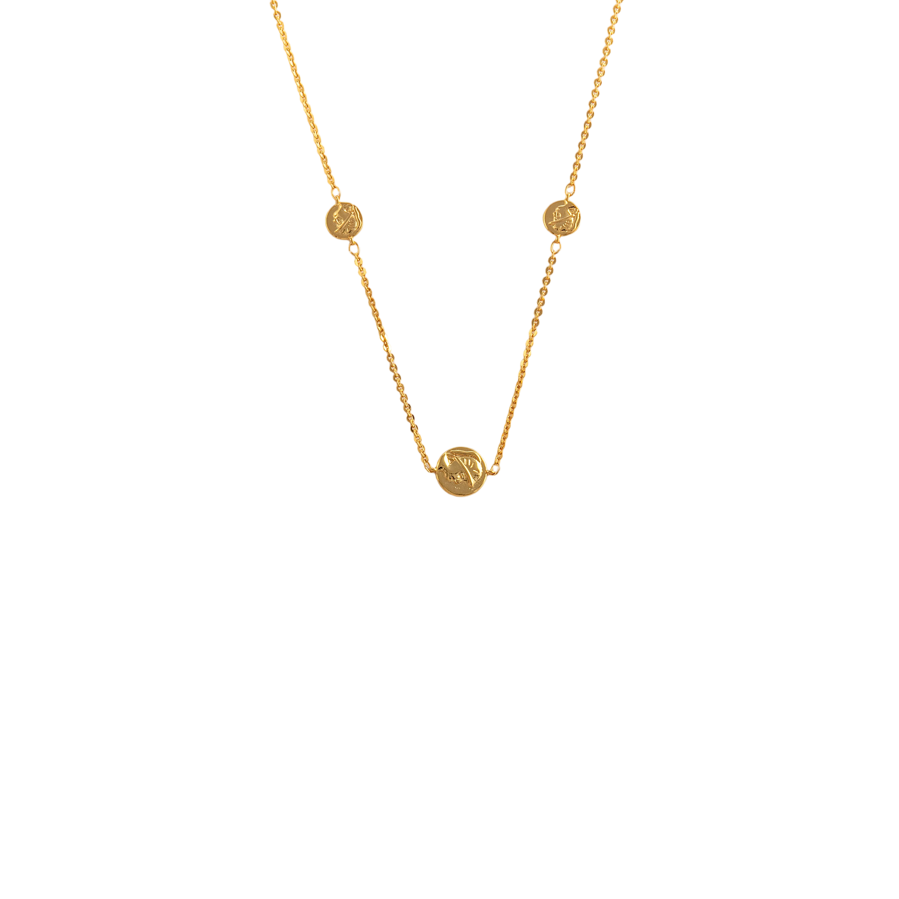 Vintage Hammered Multi-Layer Necklace