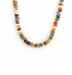 Colorful Volcanic Stone Beaded Necklace