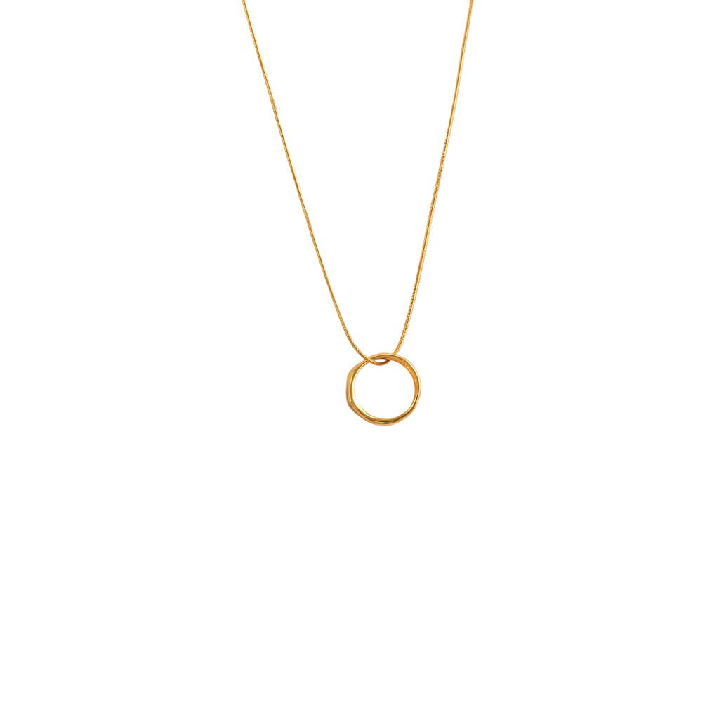 Simple Hollow-Out Pendant Sweater Necklace