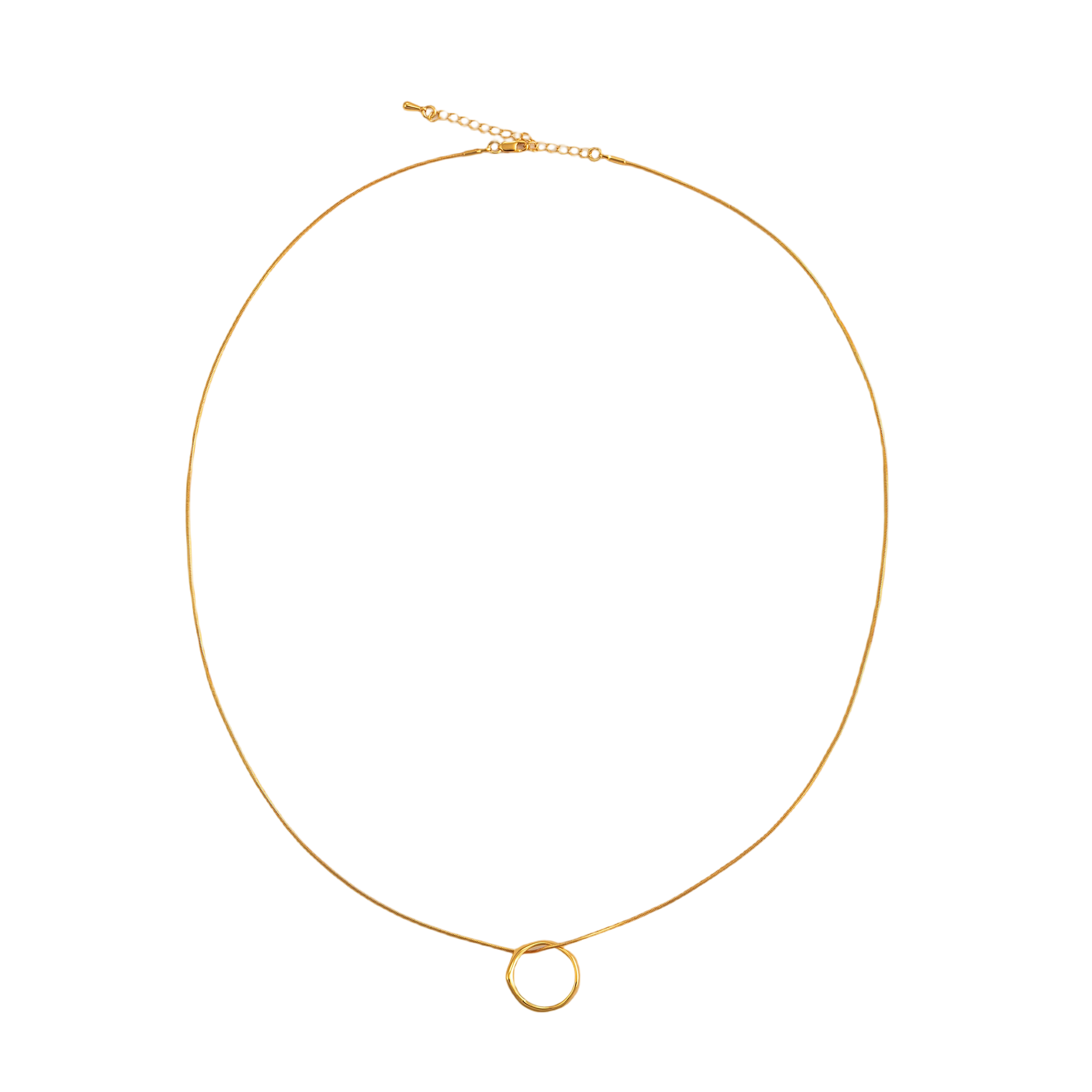 Simple Hollow-Out Pendant Sweater Necklace