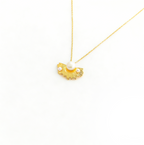 French Retro Brushed Pearl Shell Inlaid Necklace