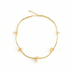 Korean Minimalist Small Rice Pearl Layered Necklace