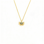 Trendy Turkish Blue Eye Pendant Necklace